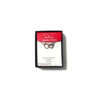 Double heart Hallmark necklace